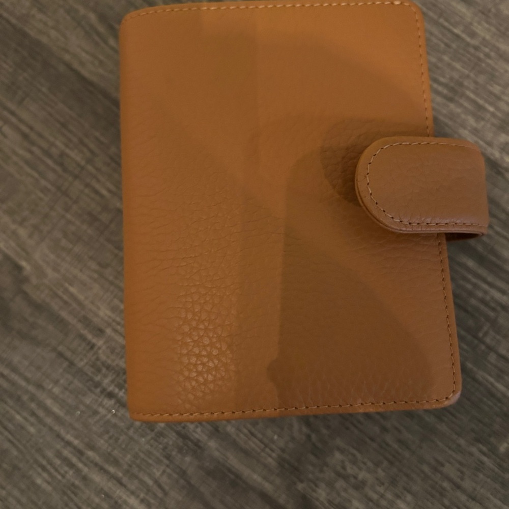 filoFAX Tan Leather Planner Norfolk Pocket Size